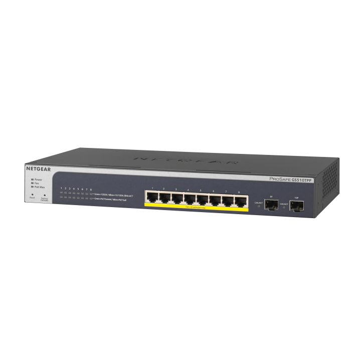 NETGEAR GS510TPP Managed L2/L3/L4 Gigabit Ethernet (10/100/1000)…