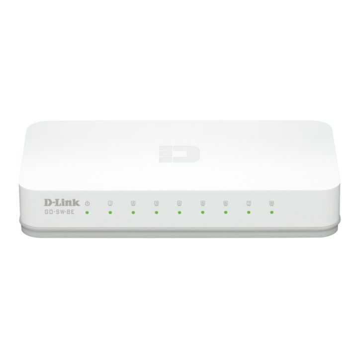 D-Link GO-SW-8E/E Unmanaged Fast Ethernet (10/100) Switch White