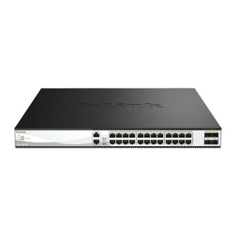 D-Link DXS-3130-28P Managed L3 10G Ethernet (100/1000/10000) Power…