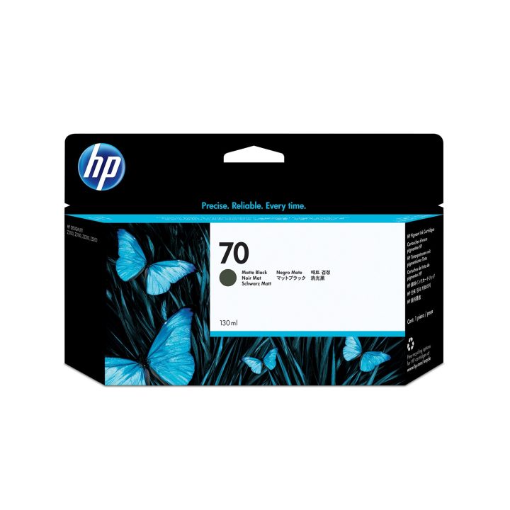HP DesignJet 70 Matte Black Ink Cartridge 130 ml