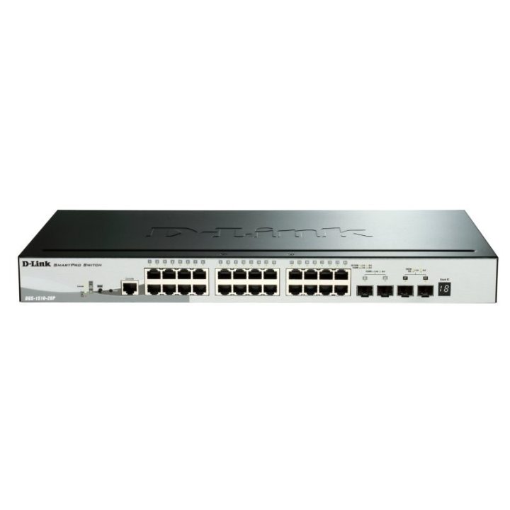 D-Link DGS-1510-28P Managed L3 Gigabit Ethernet (10/100/1000) Power…