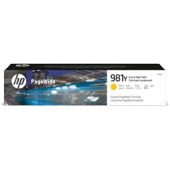 HP Original PageWide 981Y Yellow High Yield Cartridge