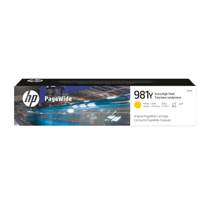 HP Cartucho original PageWide 981Y amarelo de alto rendimento