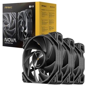 Antec Nova Computer Case Fan 12 cm Black 3 piece(s) (0-761345-40051-0)