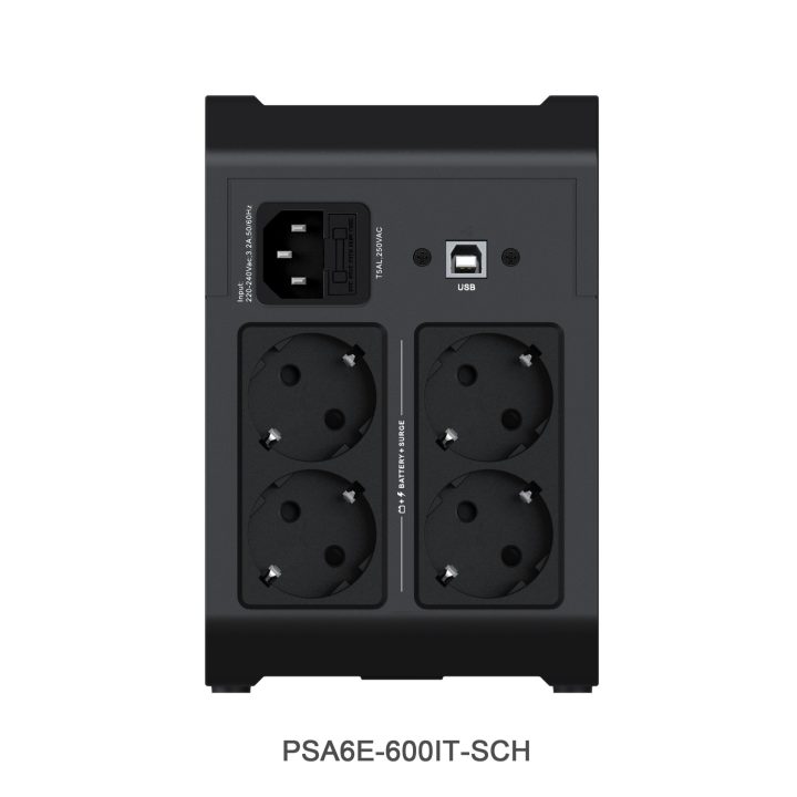 Vertiv PowerUPS 200 Essential PSA6E-600IT-SCH, 600VA/315 W, AVR…