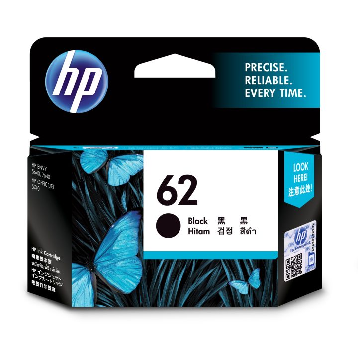 HP Original 62 Black Ink Cartridge