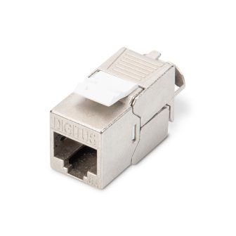 DIGITUS CAT 6A Keystone Module, Shielded, Tool-Free Mounting…
