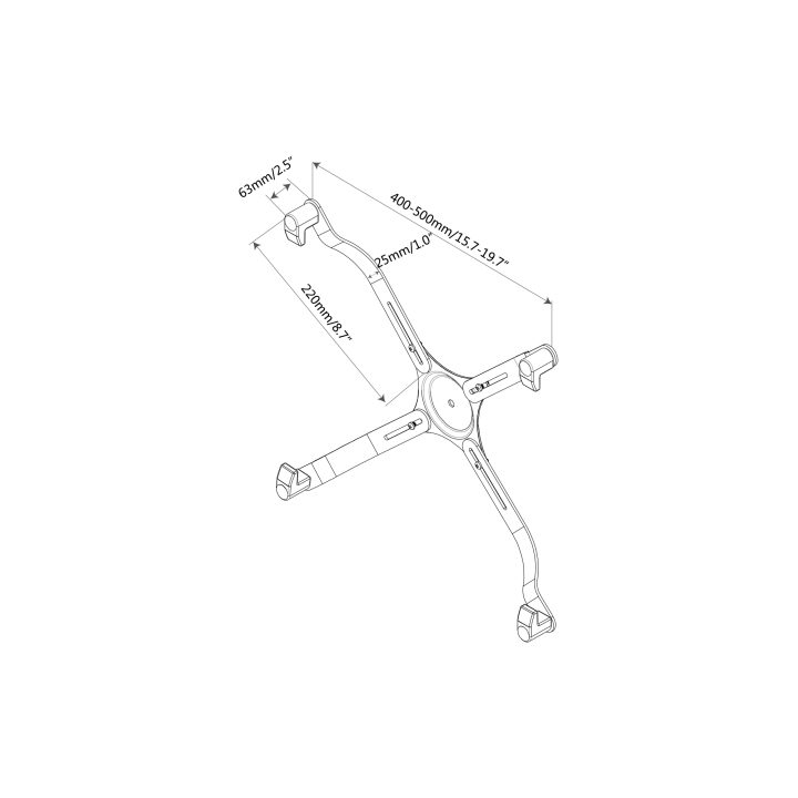 DIGITUS DA-90347 acessório para suporte de televisor