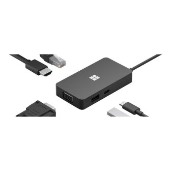 Microsoft Travel Hub USB-C - HDMI, Ethernet, VGA, USB-A to USB-C…
