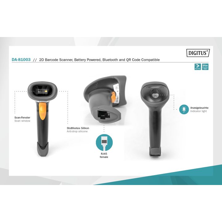 Digitus DA-81003 leitor de códigos de barras Leitor de códigos de…