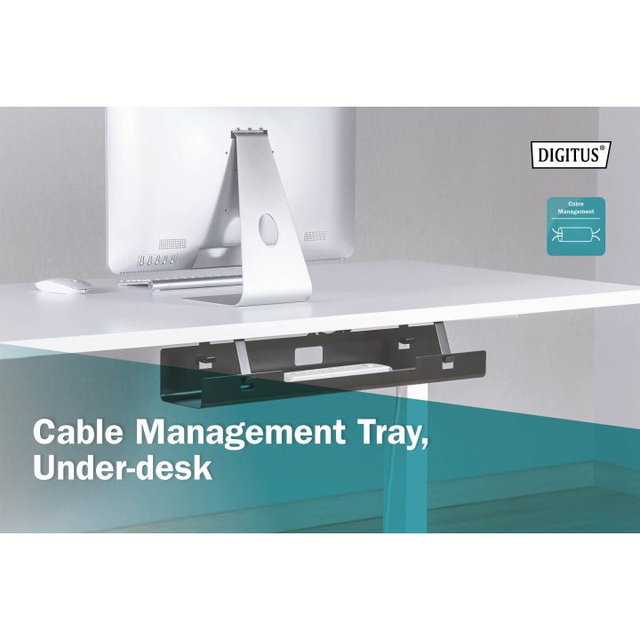 DIGITUS DA-90450 Desk Cable Organizer Cable Cover Black 1 piece(s)