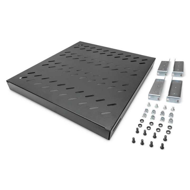 DIGITUS Adjustable Shelf Brackets for 483 mm (19") Rack Mounting…