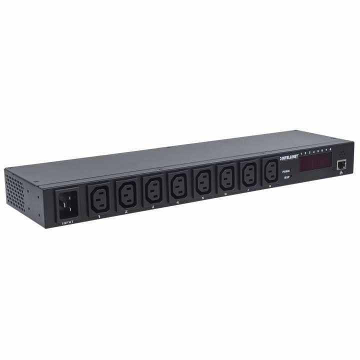 Intellinet Intelligent Power Distribution Unit (PDU) 19" 1U with 8…