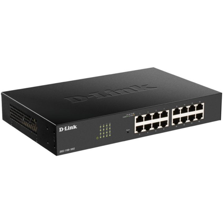 D-Link DGS-1100-16V2 Managed L2 Gigabit Ethernet (10/100/1000) Switch…