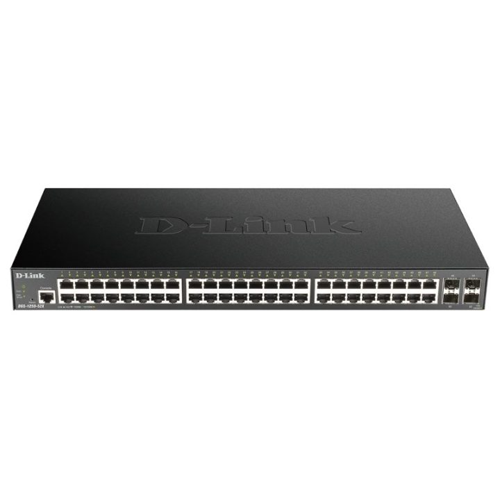 D-Link DGS-1250-52X Managed L3 Gigabit Ethernet (10/100/1000) Black
