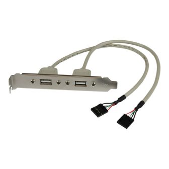 StarTech.com Adaptador de Placa USB A Fêmea de 2 Portas