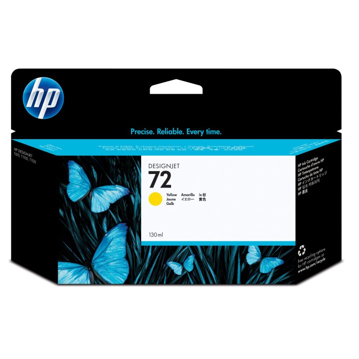 HP DesignJet 72 Yellow Ink Cartridge 130 ml