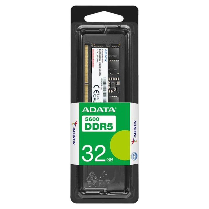 ADATA AD5S560032G-S 32 GB Memory Module 1 x 32 GB DDR5 262-pin…