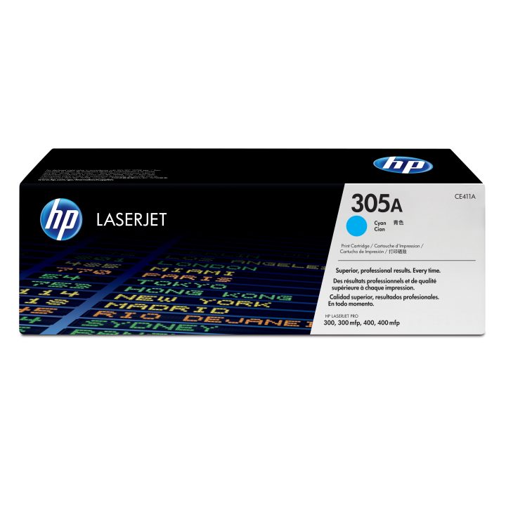 HP Cartucho de toner original LaserJet 305A ciano