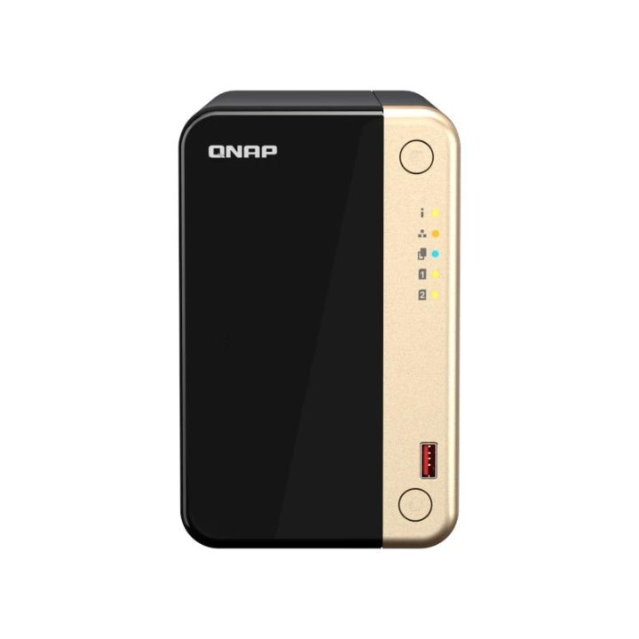QNAP TS-264 NAS Tower Intel® Celeron® N5095 8 GB 0 TB QNAP QTS Black…