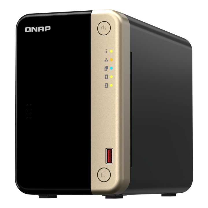 QNAP TS-264 NAS Tower Intel® Celeron® N5095 8 GB 0 TB QNAP QTS Black…