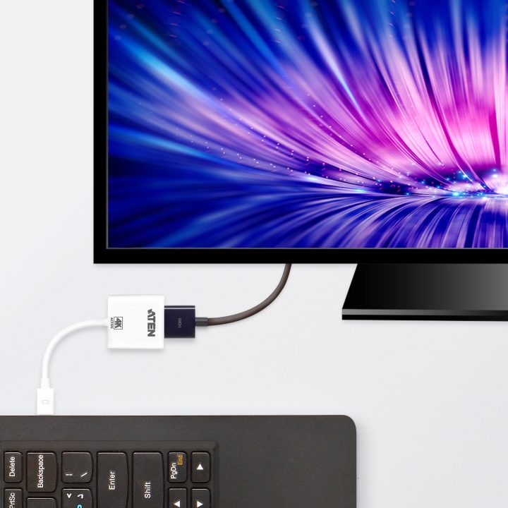 ATEN Adaptador ativo de Mini DisplayPort para HDMI 4K