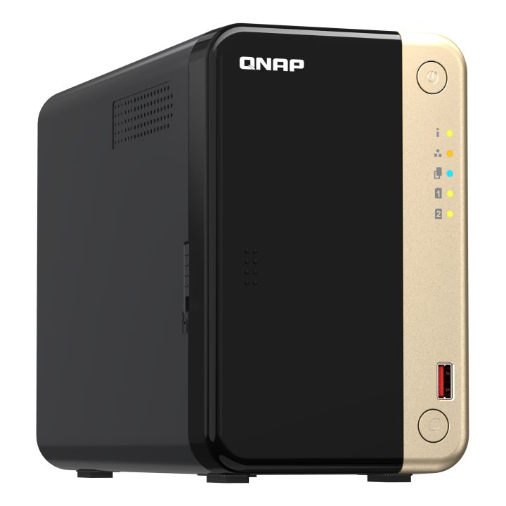 QNAP TS-264 NAS Tower Intel® Celeron® N5095 8 GB 0 TB QNAP QTS Black…