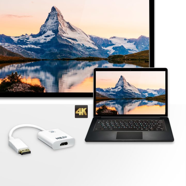 ATEN Adaptador ativo de DisplayPort para HDMI 4K