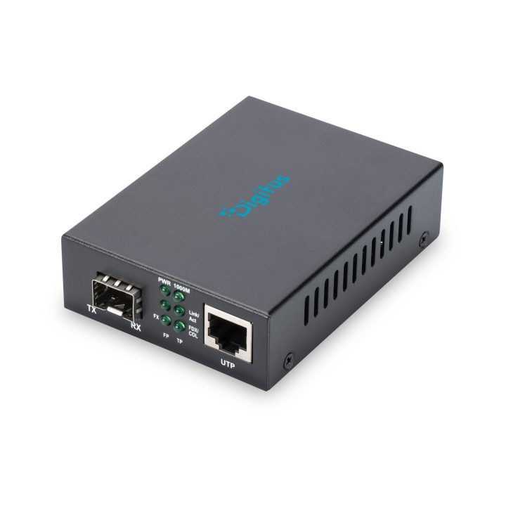 Conversor de meio DIGITUS DN-82130 1000 Mbit/s Preto