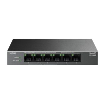 TP-Link LiteWave LS106LP Unmanaged Fast Ethernet (10/100) PoE Switch…