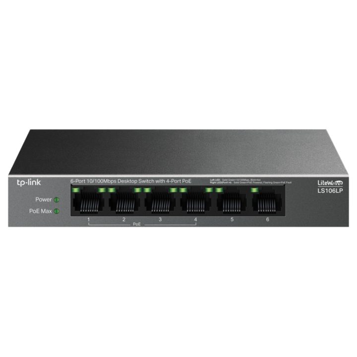 TP-Link LiteWave LS106LP switch não gerido Fast Ethernet (10/100)…
