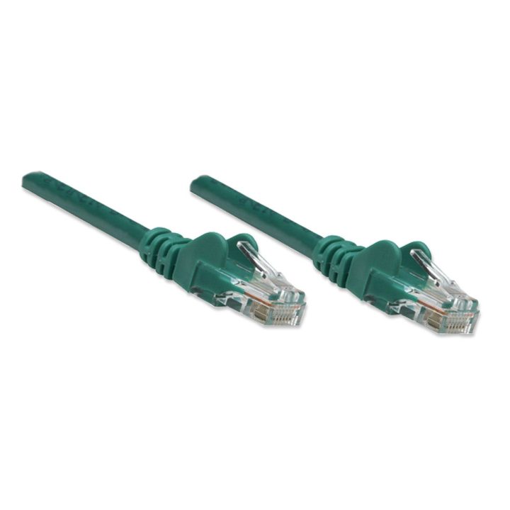 Intellinet Cat5e, cabo de rede 0.45m Verde 0,5 m U/UTP (UTP)