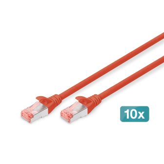 Digitus DK-1644-005-R-10 Red Network Cable 0.5 m Cat6 S/FTP (S-STP)