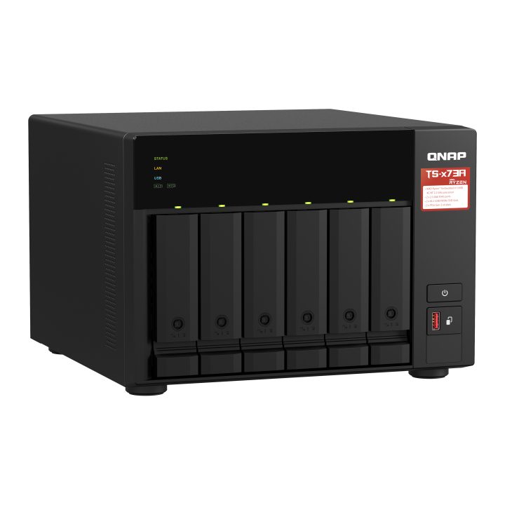 QNAP TS-673A NAS Tower Ryzen Embedded V1500B 8 GB DDR4 0 TB QNAP…