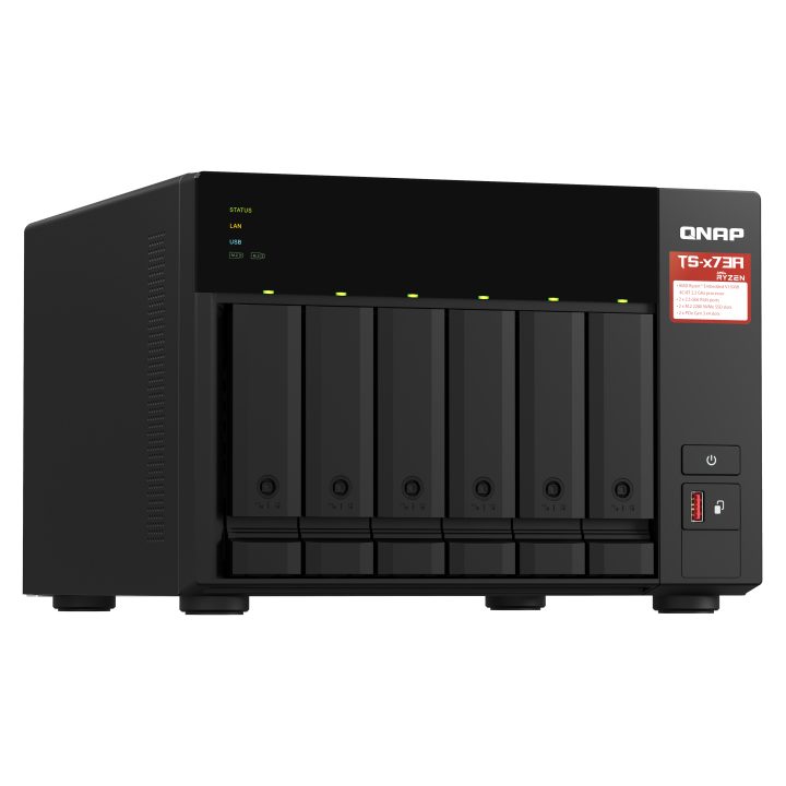 QNAP TS-673A NAS Torre Ryzen Embedded V1500B 8 GB DDR4 0 TB QNAP…