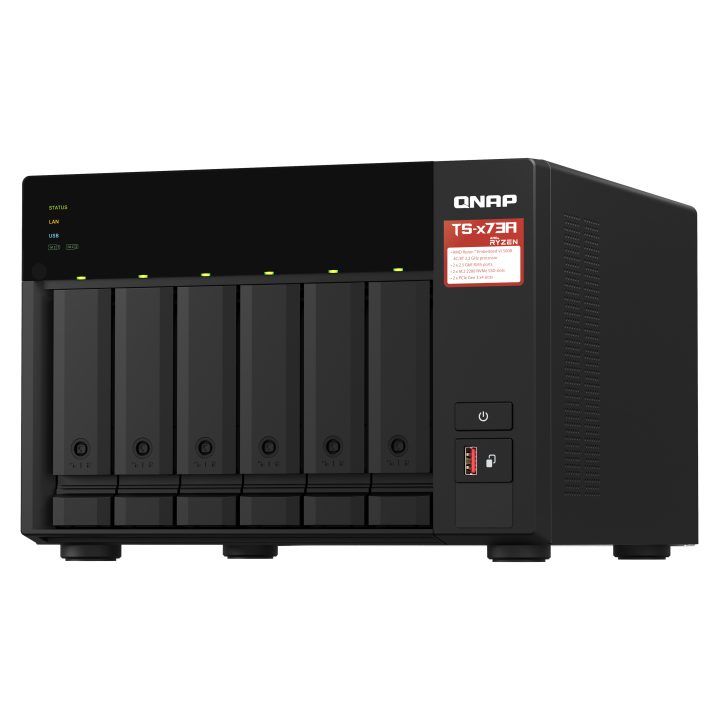 QNAP TS-673A NAS Torre Ryzen Embedded V1500B 8 GB DDR4 0 TB QNAP…