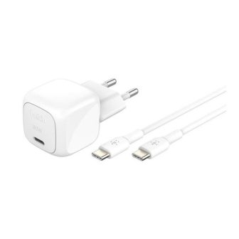 Belkin WCA008KQ1MWH-b6 30W USB-C Wall Charger + White USB-C Cable