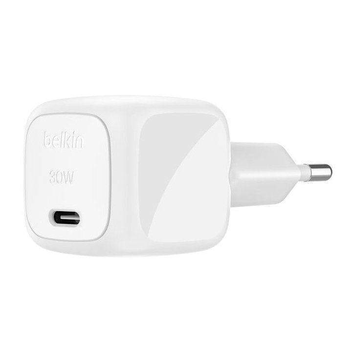 Belkin WCA008KQ1MWH-b6 30W USB-C Wall Charger + White USB-C Cable