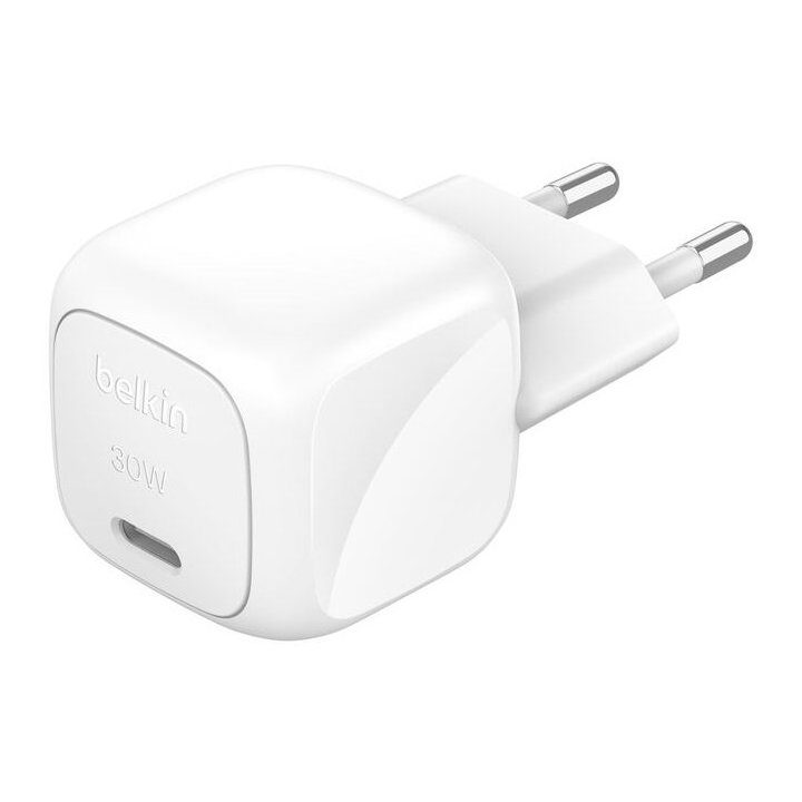 Belkin WCA008KQ1MWH-b6 30W USB-C Wall Charger + White USB-C Cable