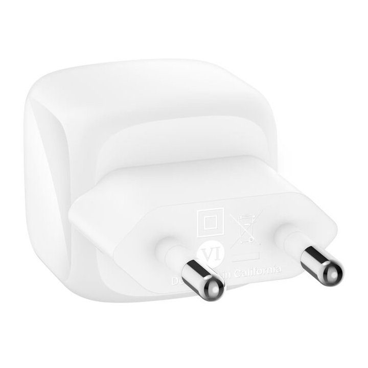 Belkin WCA008KQ1MWH-b6 30W USB-C Wall Charger + White USB-C Cable