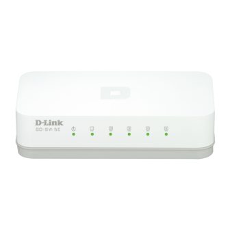 D-Link GO-SW-5E/E switch não gerido Fast Ethernet (10/100) Branco