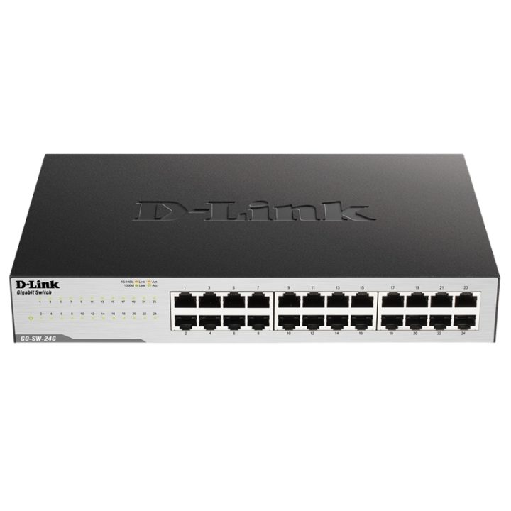 D-Link GO-SW-24G Não gerido L2 Gigabit Ethernet (10/100/1000) 1U Preto