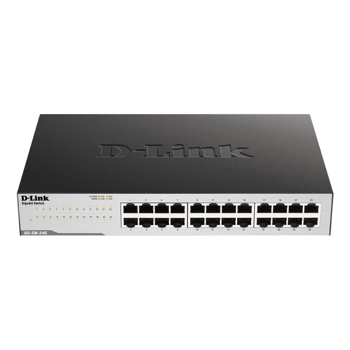 D-Link GO-SW-24G Não gerido L2 Gigabit Ethernet (10/100/1000) 1U Preto