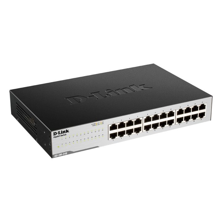 D-Link GO-SW-24G Não gerido L2 Gigabit Ethernet (10/100/1000) 1U Preto