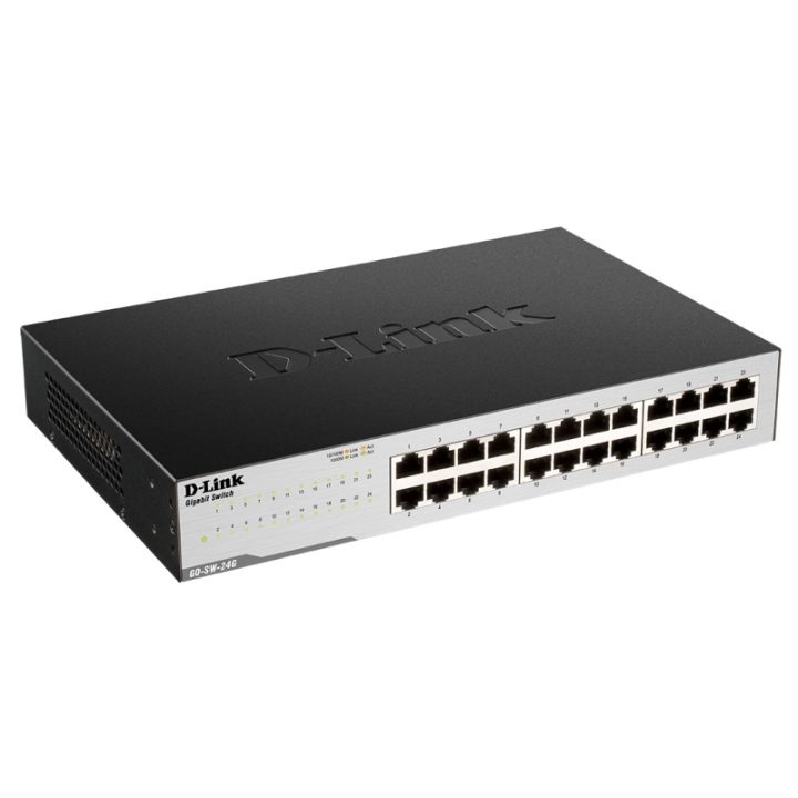 D-Link GO-SW-24G Não gerido L2 Gigabit Ethernet (10/100/1000) 1U Preto