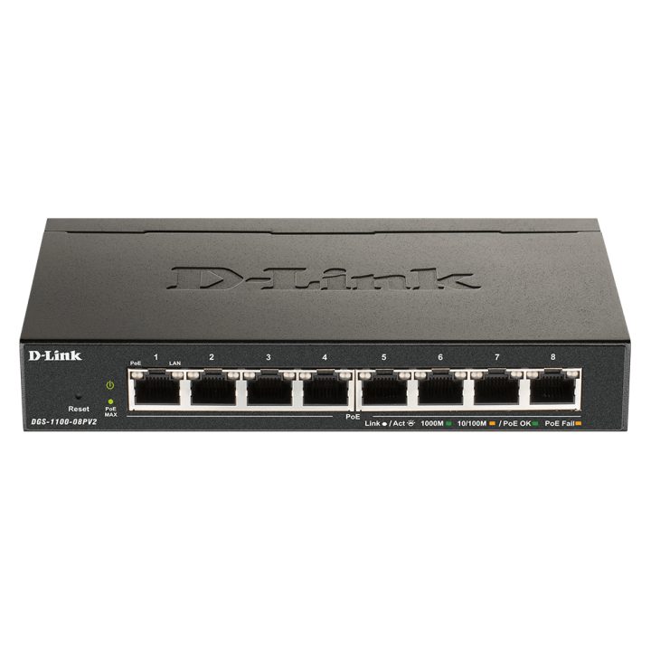 D-Link DGS-1100-08PV2 Gerido L2/L3 Gigabit Ethernet (10/100/1000)…