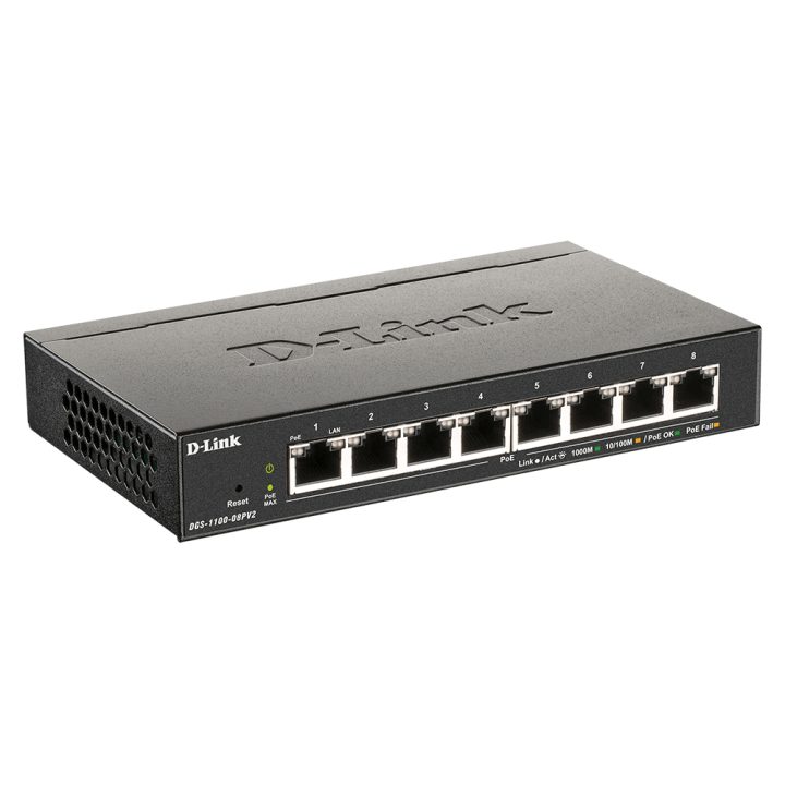 D-Link DGS-1100-08PV2 Gerido L2/L3 Gigabit Ethernet (10/100/1000)…