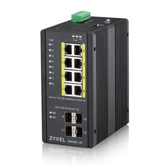 Zyxel RGS200-12P Managed L2 Gigabit Ethernet (10/100/1000) Power over…