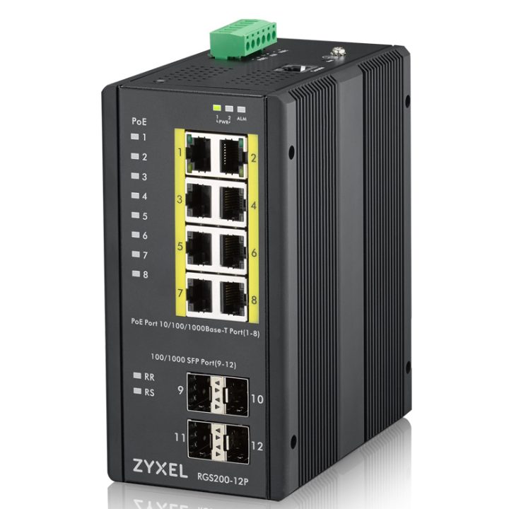 Zyxel RGS200-12P Gerido L2 Gigabit Ethernet (10/100/1000) Energia…