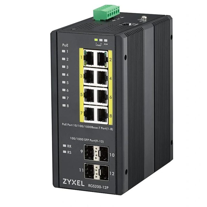 Zyxel RGS200-12P Gerido L2 Gigabit Ethernet (10/100/1000) Energia…